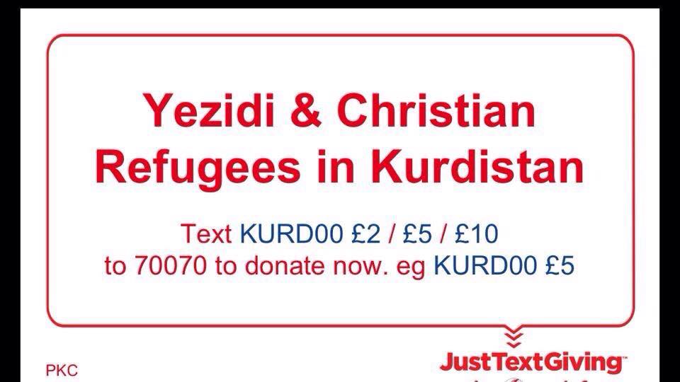 yezidi and christiam help